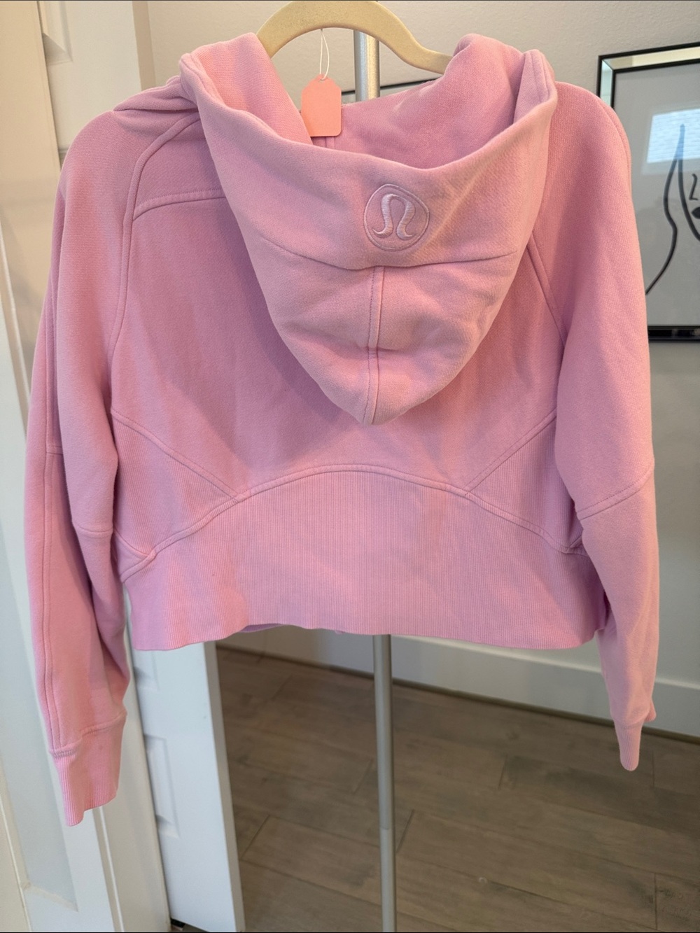 Pink Hooded Fleece Zip Jacket cropped - Picture 5 of 5